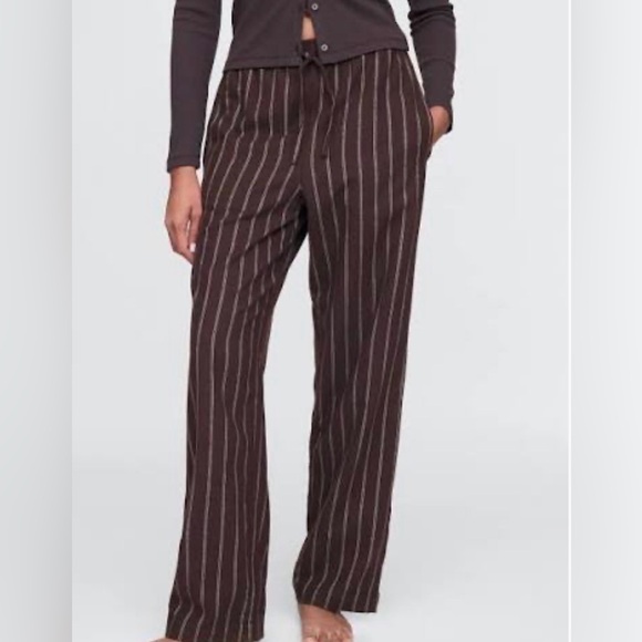 Gap Body 100% Cotton Striped Flannel Pajamas PJs Winter Holidays NWOT L Set - Picture 4 of 4